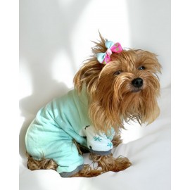 Minty Palm Kalın Penye Köpek Tulum Pijama