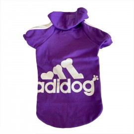 Adidog Purple Hoodie Kapşonlu Sweatshirt Orta ve Büyük Irklar İçin