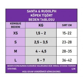 Rudolph Geyikli Köpek Tişörtü Yılbaşı Noel Christmas Köpek Elbisesi