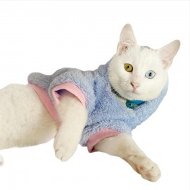 Softie Blue Bunny Kapsonlu Sweatshirt Kedi Süeteri Kedi Kıyafeti 