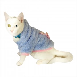 Softie Blue Bunny Kapsonlu Sweatshirt Kedi Süeteri Kedi Kıyafeti 