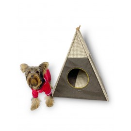 Tepee FiftyFour Köpek Evi, Köpek Barınağı, Köpek Çadırı, Minderli Köpek Yatağı