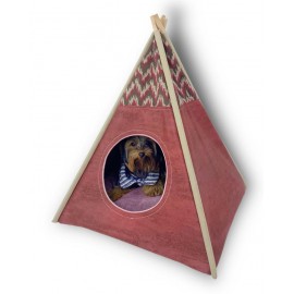 Tepee FortyNine Köpek Evi, Köpek Barınağı, Köpek Çadırı, Minderli Köpek Yatağı